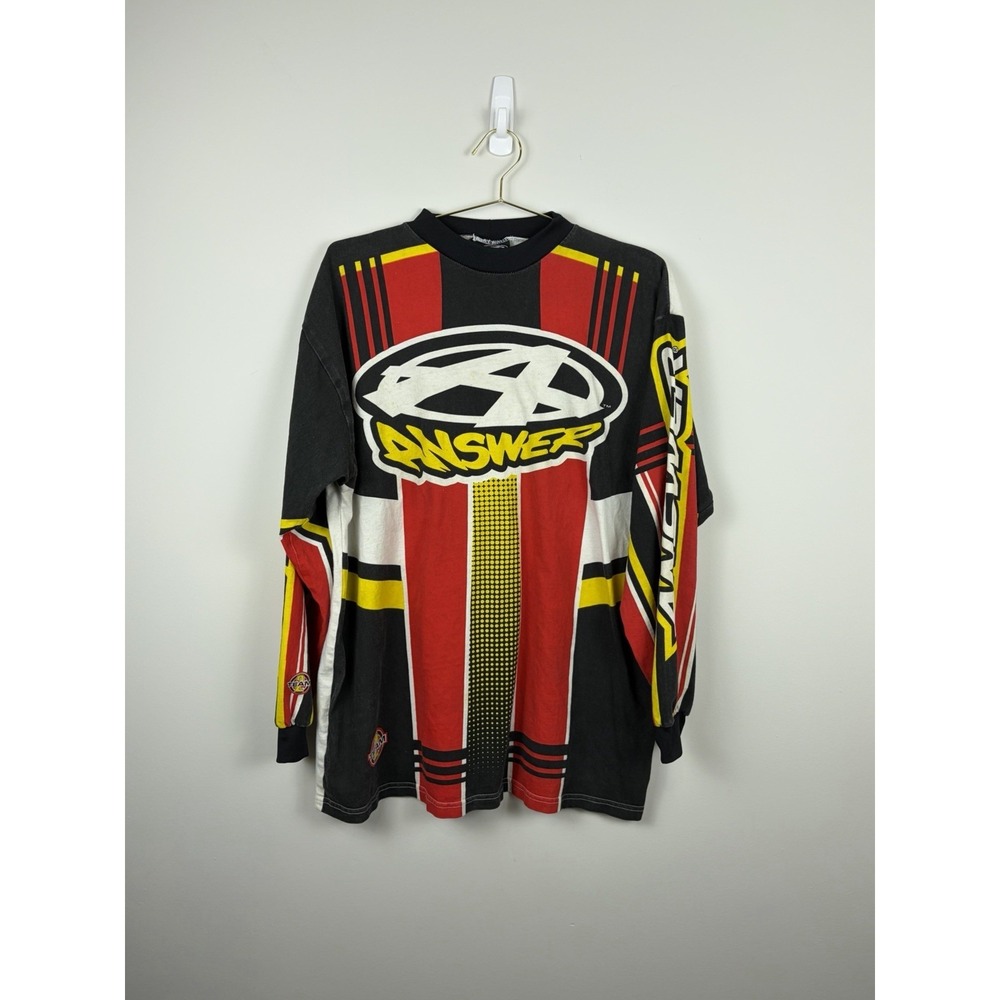 Answer Racing Men's Vintage Motocross Longsleeve Size Large